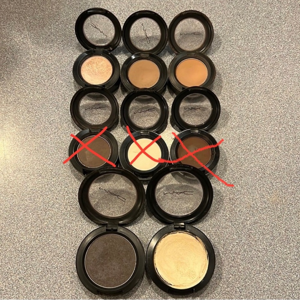 MAC eye shadows
